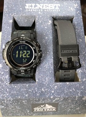 卡西欧手表PROTREK PRW-30ECA-1/30-5/3400太阳能电波登山男腕表