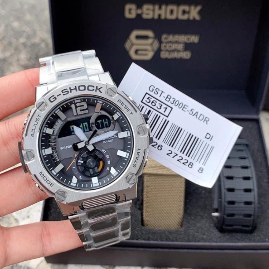 卡西欧 g-shock gst-b300e-5a/1a/b100/b200太阳能蓝牙男士腕手表