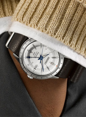 精工手表4R34机芯GMT两地时机械男表 SSK015J1/013/011/003/001K1