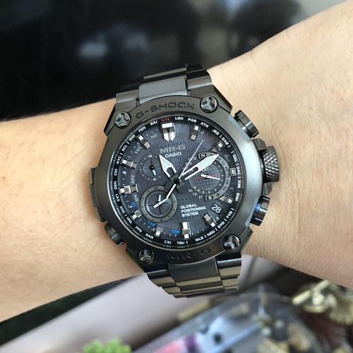 卡西欧MRG-G1000B-1A/B1000/MTG-B3000 /B2000光能电波蓝牙男手表