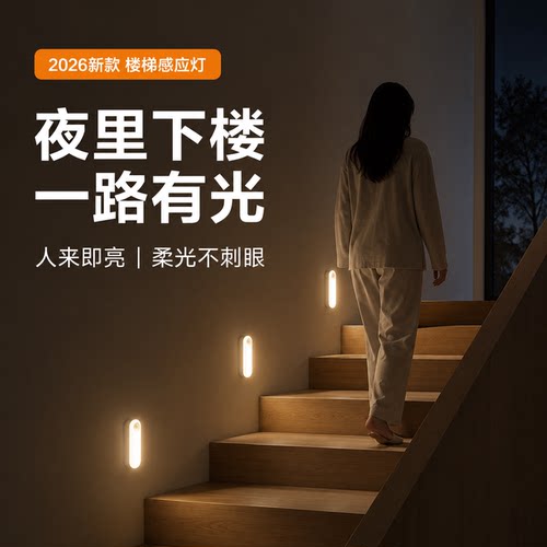 楼梯夜间自动亮灯上下安心