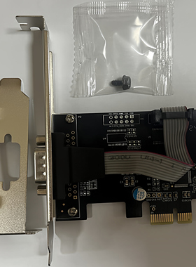 阿卡通PCIe x1单口串口卡DB9针COM/RS232半高WCH382L芯片ACT15021