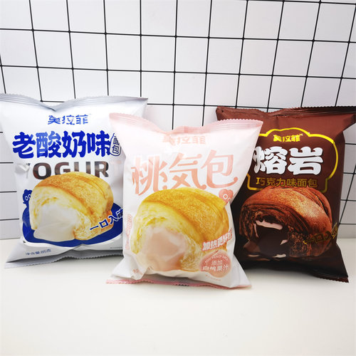 莫拉菲老酸奶熔岩巧克力面包10袋