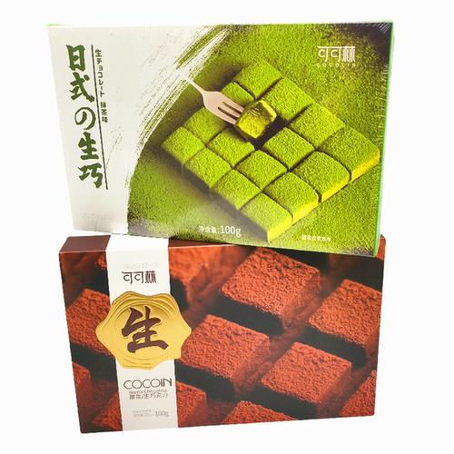 可可林抹茶味生巧黑醇黑生巧克力