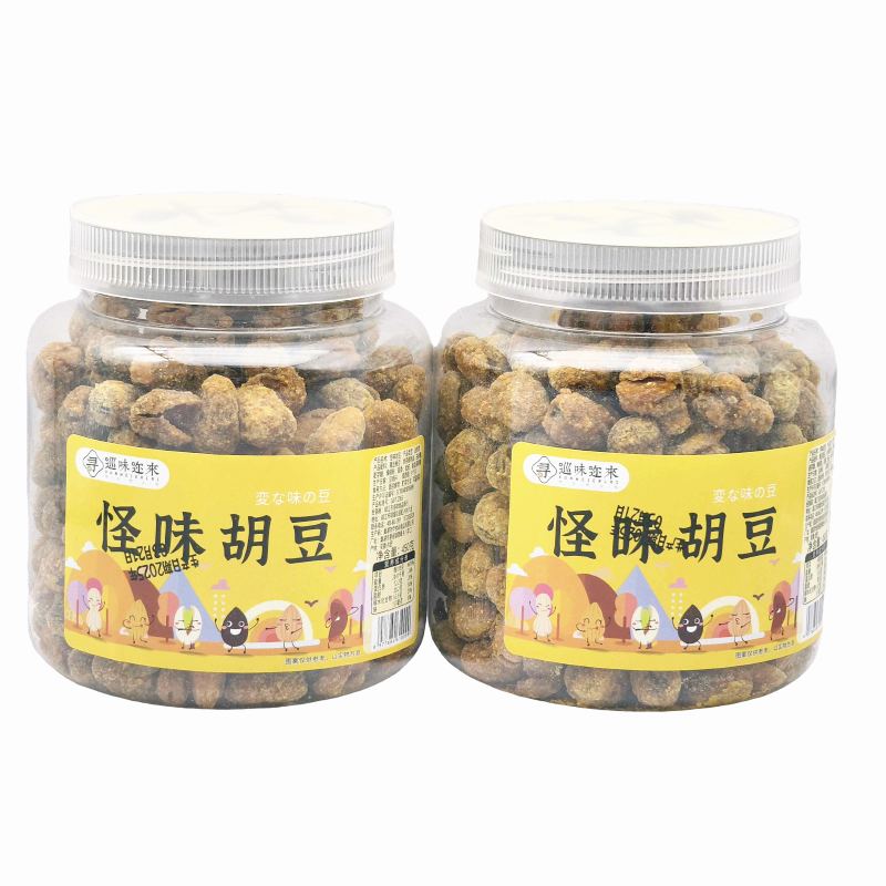 巡味而来怪味胡豆450g/罐