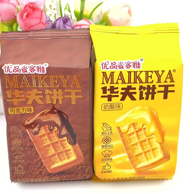 优品麦客雅华夫饼干500g两个口味