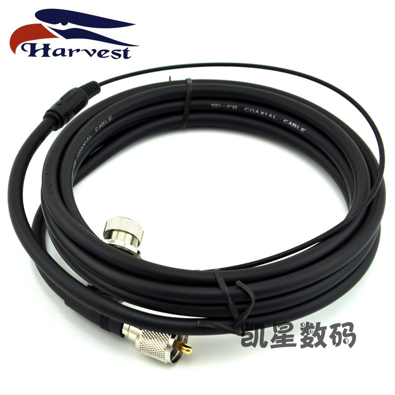 老鹰正品 特氟龙车载馈线 对讲机车台天线夹边馈线 连接线低损耗