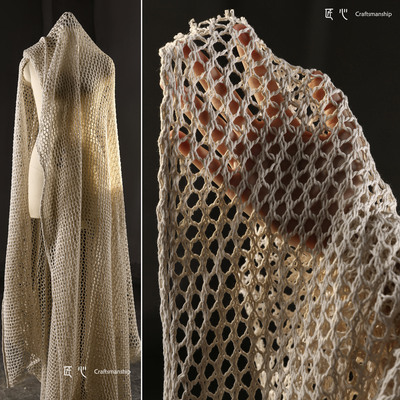 匠心重工编织大网眼镂空肌理布料