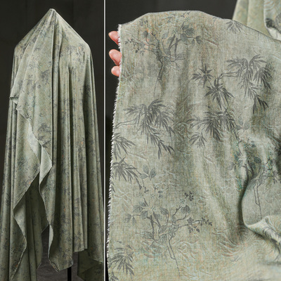 匠心人棉服装设计师青竹梅花直喷