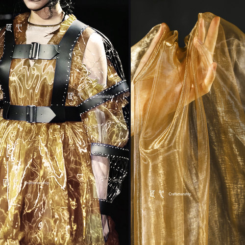 diy匠心欧根纱设计师礼服网纱