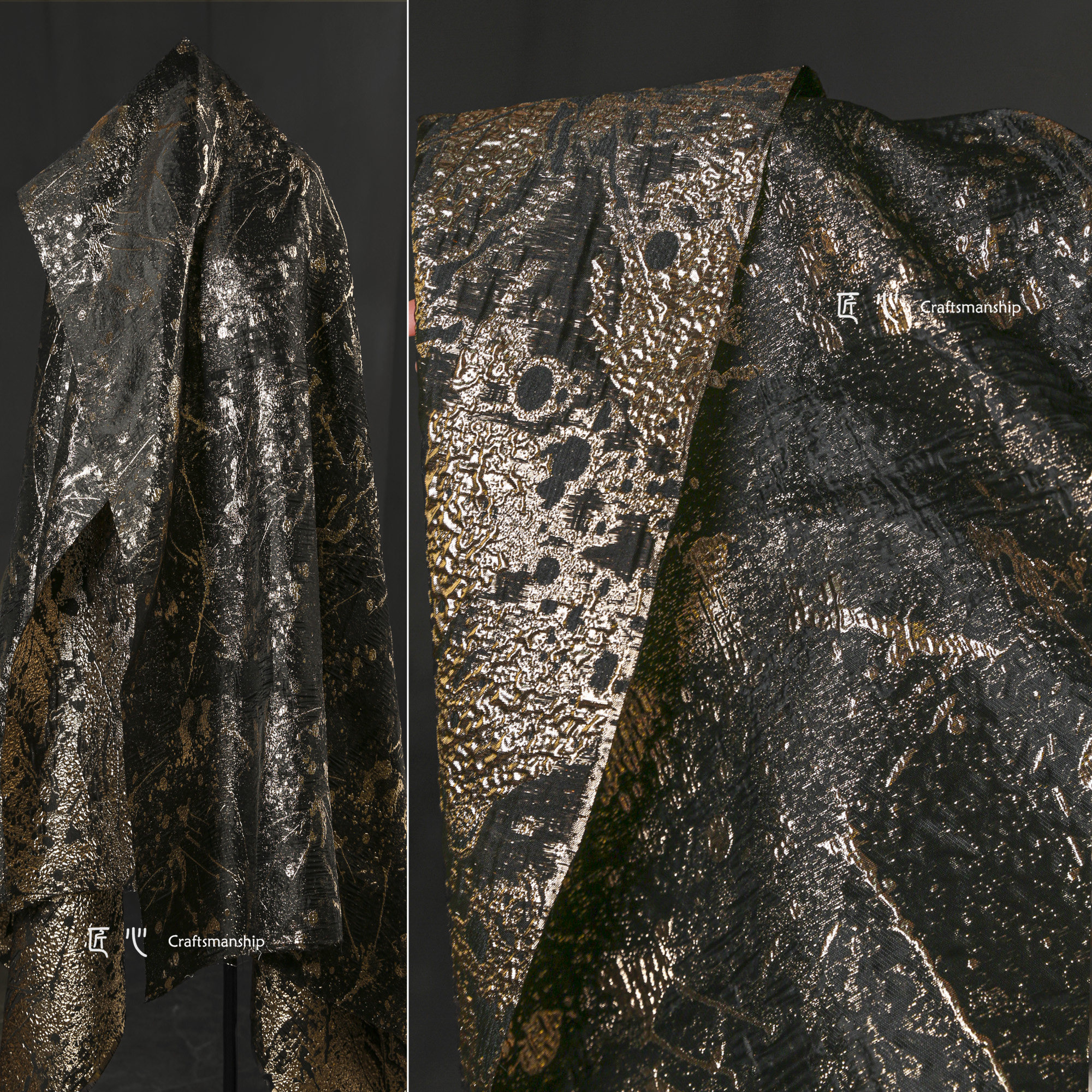 匠心亮丝涤纶服装复古肌理布料