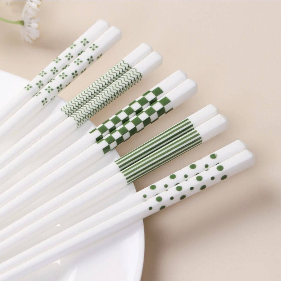 5/30双筷子高颜值防滑防霉家用陶瓷单人筷子专用餐具新款高颜值,餐饮具,叉/勺/筷套装,淘宝优惠券,粉丝福利购,淘宝优惠卷