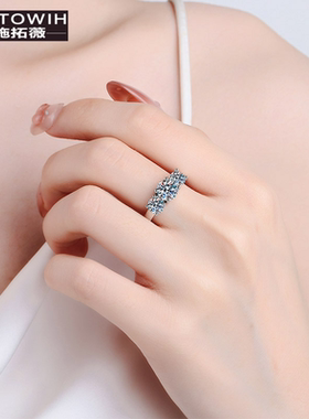 ECETOWIH新款S925纯银戒指女莫