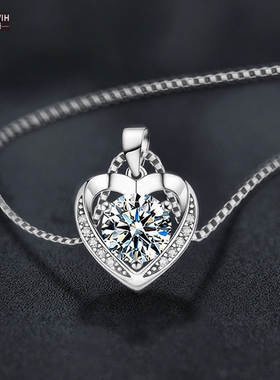 ECETOWIH莫桑石项链女感S925银心