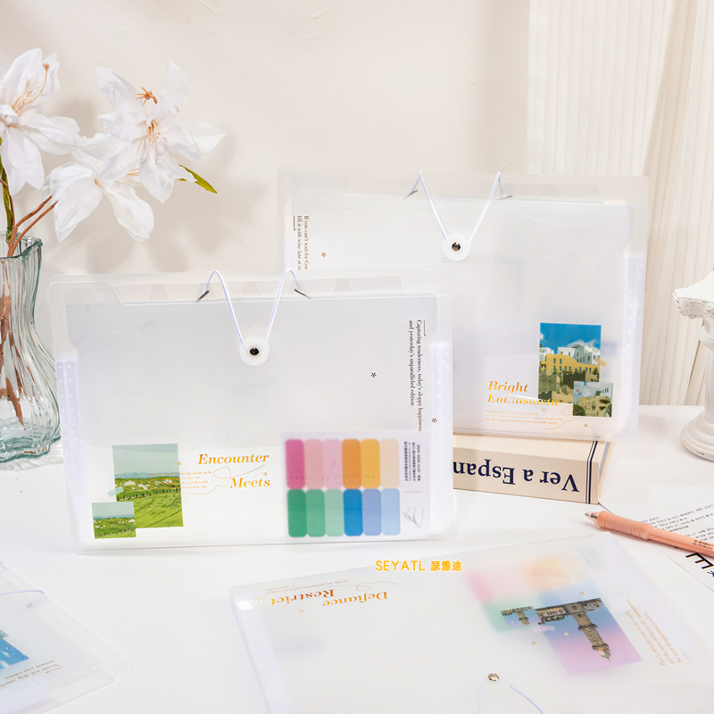 SEYATL新款 风琴包学生试卷资料多层办公文件夹收纳袋风琴包/事务