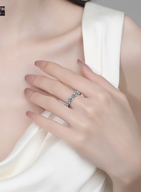 ECETOWIH新款S925纯银全莫桑石