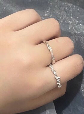 DESIWCEN德斯琛蝶恋情侣戒指男女