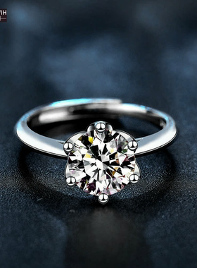 ECETOWIH莫桑钻纯银女士设计感小