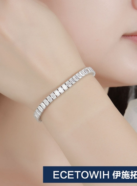 ECETOWIH新款40分莫桑钻祖母绿