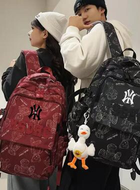 NY&NB书包女初中生大容量减负护脊超轻便双肩包高中大学生背包潮