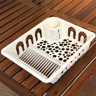 宜家夫伦加餐具滤干架滤水碗盘碟盛具厨房用滤架带托盘收纳置物架