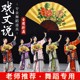 戏文说折扇张兵老师同款 古典舞蹈梨花颂专用8寸10寸绢布表演扇子