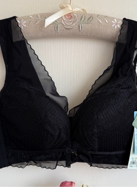 玉姿一族7839B杯文胸中厚无钢圈内衣背心式调整定型聚拢上托胸罩
