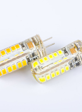 G4 led插脚灯泡SMD2835 48珠5W水晶灯珠 220V 硅胶灯高压光源