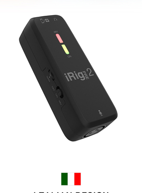 IK iRig Pre 2电容麦克风话放手机安卓相机配音录音K歌放大器