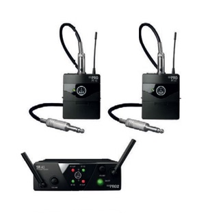 PRO WMS40 MINI2一拖二电吉他贝斯乐器音频无线接收器 爱科技 AKG