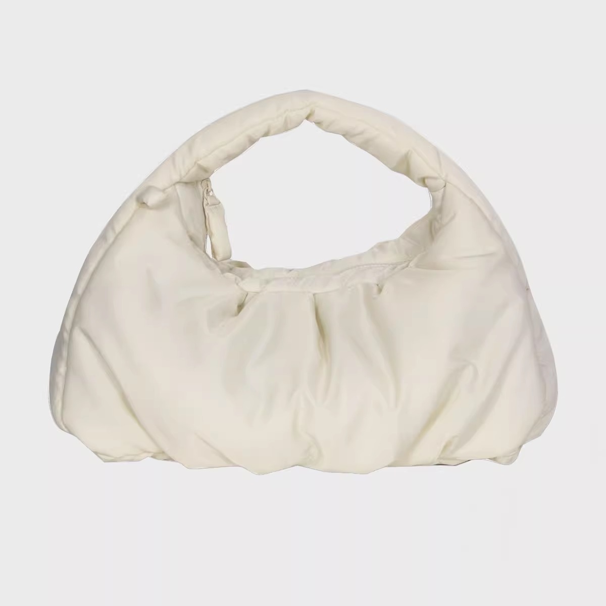 韩国haag云朵饺子光泽单肩手提包