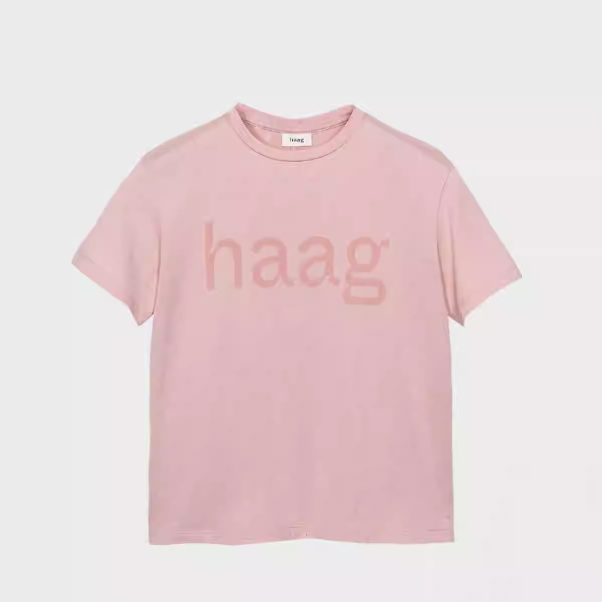 haag直营韩国正品女士印花T恤