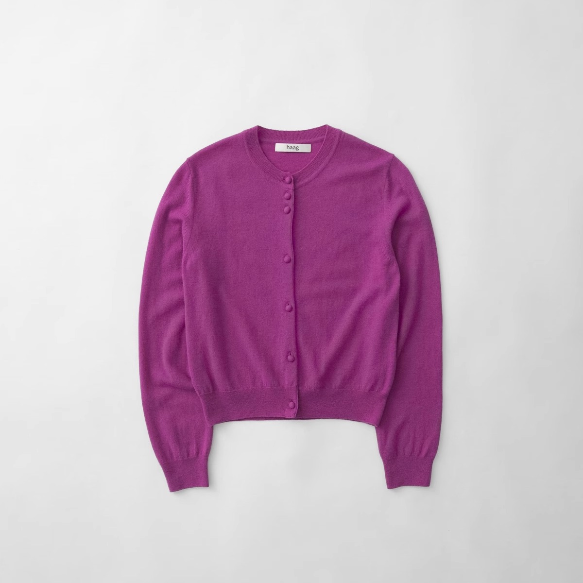 【haag直营】25春季开衫短袖a beans cardigan/short sleeve knit