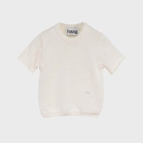 haag棉凉爽短袖针织衫