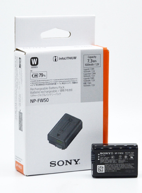 索尼NP-FW50原装电池 zve10 A6400 A7M2 A6300 A6000 A7S II A7R2  A7RM2 A7S2 RX10 微单相机