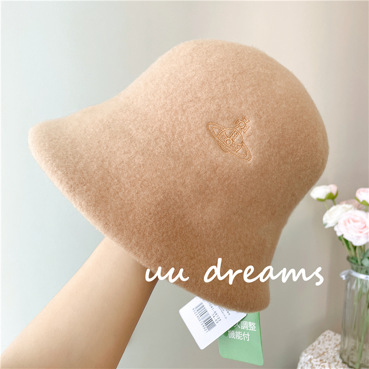 新色入荷！西太后vivi经典土星刺绣纯色羊毛渔夫帽钟形帽盆帽子女,服饰配件/皮带/帽子/围巾,帽子,淘宝优惠券,粉丝福利购,淘宝优惠卷