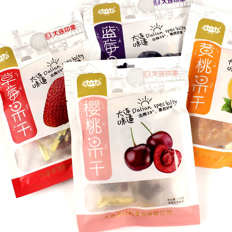 大连特产金百利果干裕金香果大连印象樱桃蓝莓草莓桃袋装即食袋装
