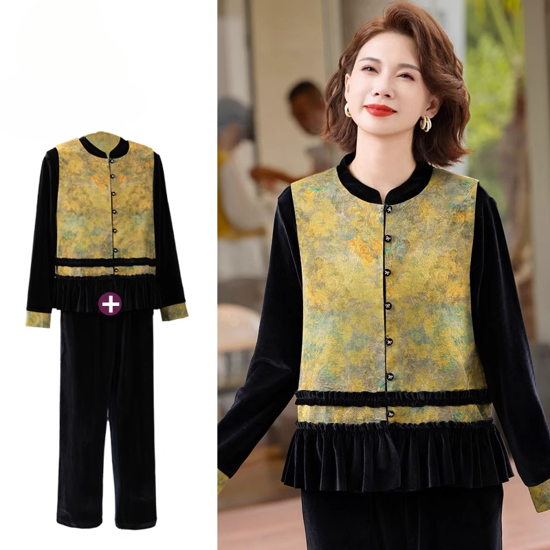 派米侠新中式妈妈秋装
