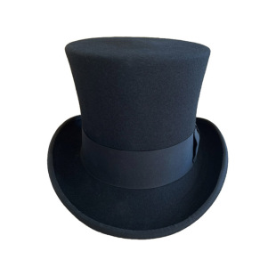 18CM羊毛高顶筒礼帽/总统帽/绅士帽/魔术帽/马术帽/色彩齐全