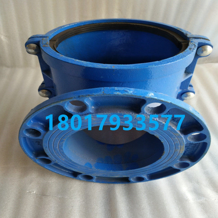 哈夫三通法兰分口球墨管用 DN200X150开边三通  铸铁法兰马鞍三通