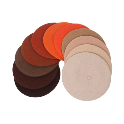 贝雷帽女驼色百搭秋冬款