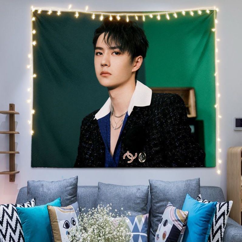 王一博yibo背景布明星应援新款墙布寝室宿舍装饰挂布同学闺蜜礼物