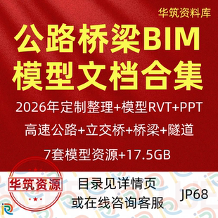 2026年Revit公路桥梁BIM模型rvt高速隧道文档ppt