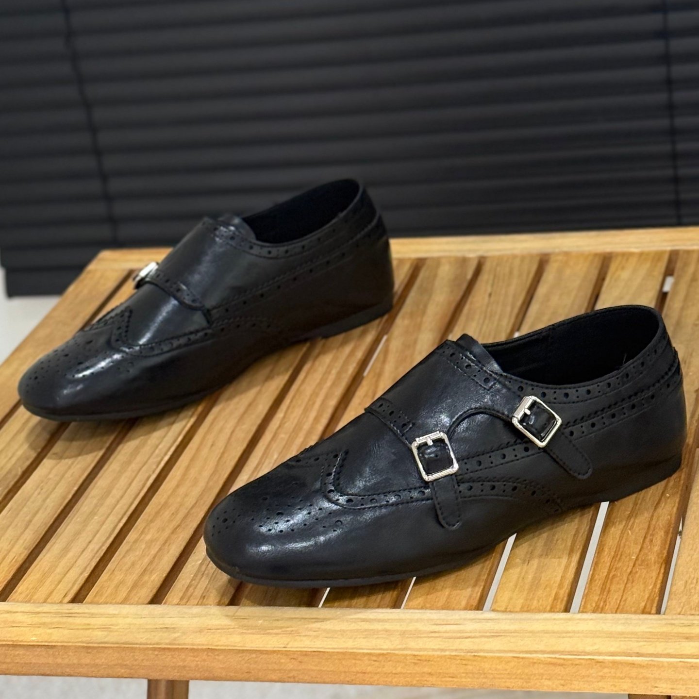 复古双扣带平底乐福鞋女2026新款春季一脚蹬单鞋经典布洛克小皮鞋,女鞋,乐福鞋（豆豆鞋）,淘宝优惠券,粉丝福利购,淘宝优惠卷