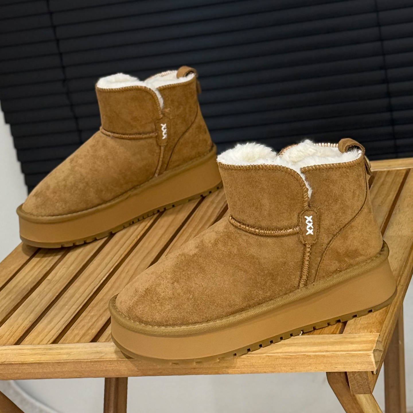 厚底雪地靴女加绒加厚保暖棉靴子