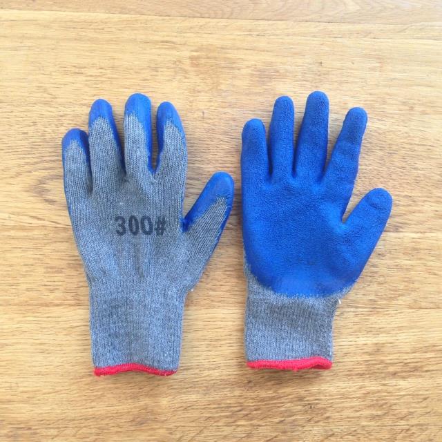 冬款加厚防滑棉线乳胶保暖手套