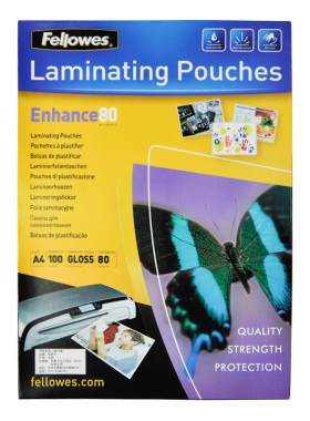 Fellowes范罗士53061塑封膜A4照片文件菜谱80mic/100张塑封机耗材