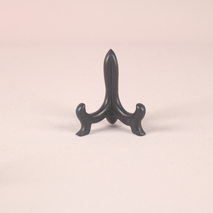 紫光檀实木盘架迷你圆盘架子工艺品展示架手机毛笔搁置架