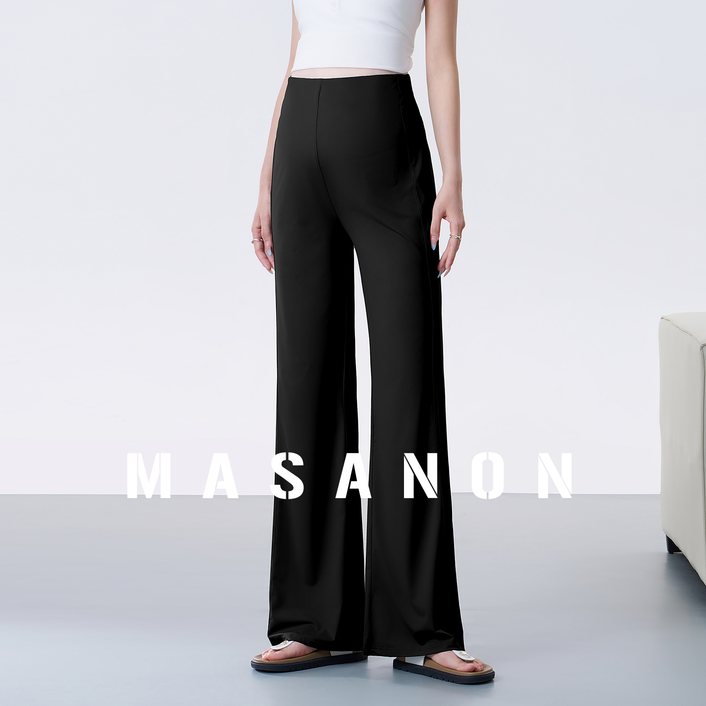 MASANON孕妇瑜伽喇叭裤夏季薄款