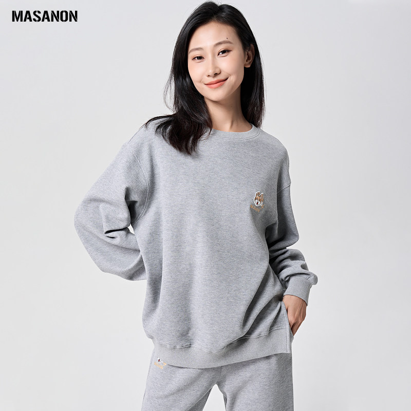 출산 착용 봄 가을 여성용 긴팔 풀오버 스웨트 셔츠 2022 새로운 스타일 플러스 벨벳 두꺼운 대형 루즈 한 아우터 탑 봄 착용